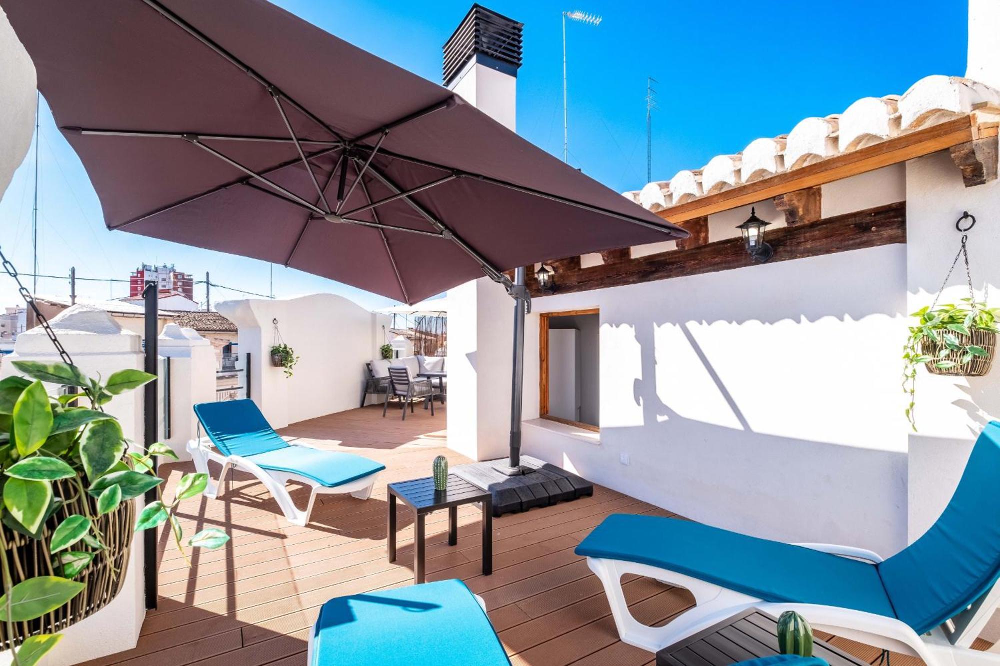 Spacious Penthouse With Massive Terrace Valencia Exterior foto